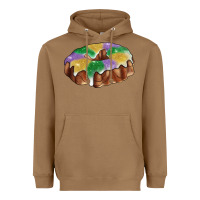 Toasted Coconut Mardi gras king cake Heavyweight Hoodie - RanaPortraitStore