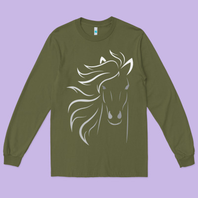 Horse Lover Gifts Long Sleeve Tee Designed By Studioelite