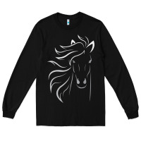 Black horse lover gifts Long Sleeve Tee - StudioElite