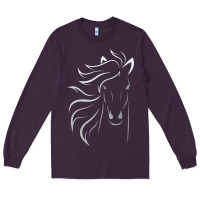Plum horse lover gifts Long Sleeve Tee - StudioElite