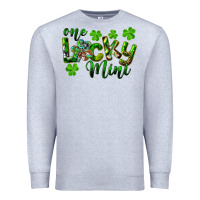 Heather Grey St. Patrick's Day One Lucky Mini Premium Sweatshirt - RanaPortraitStore