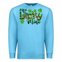 Ocean Blue St. Patrick's Day One Lucky Mini Premium Sweatshirt - RanaPortraitStore