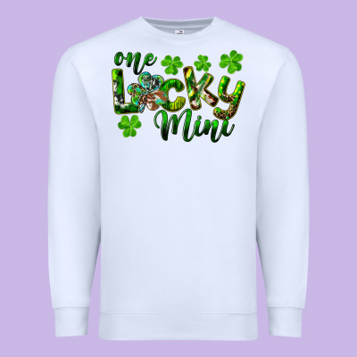 St. Patrick's Day One Lucky Mini Premium Sweatshirt Designed By Ranaportraitstore