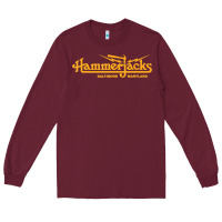 Burgundy Hammerjacks 70S Long Sleeve Tee - StudioElite