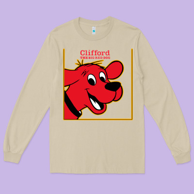 Clifford The Big Red Dog Long Sleeve Tee Designed By Studioelite