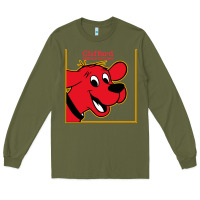 Army Green clifford the big red dog Long Sleeve Tee - StudioElite