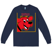 Navy clifford the big red dog Long Sleeve Tee - StudioElite