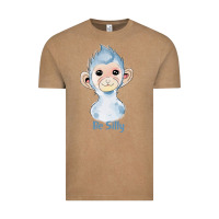 Vintage Coffee monkey cute animals Vintage Tee - RanaPortraitStore
