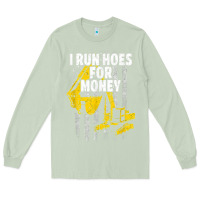 Matcha heavy equipment operator i run hoes for money usa flag t shirt Long Sleeve Tee - StudioElite