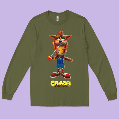 Crash Bandicoot  Yo Yo Long Sleeve Tee Designed By Studioelite