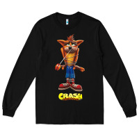Black Crash Bandicoot  Yo Yo Long Sleeve Tee - StudioElite