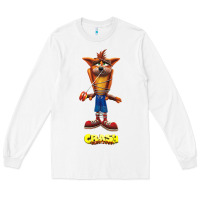 White Crash Bandicoot  Yo Yo Long Sleeve Tee - StudioElite