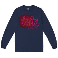 Navy Delta Dawn Classic Long Sleeve Tee - StudioElite