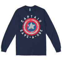 Navy Captain Save-A-Hoe Vintage Funny Retro Long Sleeve Tee - StudioElite