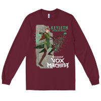 Burgundy the legend of vox machina keyleth long sleeve t sh Long Sleeve Tee - StudioElite