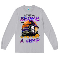 Moon Dust my broom broke so now i drive a j.e.e.p witch halloween t shirt Long Sleeve Tee - StudioElite
