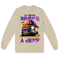 Mushroom my broom broke so now i drive a j.e.e.p witch halloween t shirt Long Sleeve Tee - StudioElite