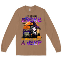 Toasted Coconut my broom broke so now i drive a j.e.e.p witch halloween t shirt Long Sleeve Tee - StudioElite