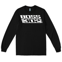Black boss 302 (white) Long Sleeve Tee - StudioElite