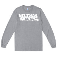 Heather Grey boss 302 (white) Long Sleeve Tee - StudioElite