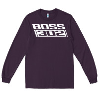 Plum boss 302 (white) Long Sleeve Tee - StudioElite
