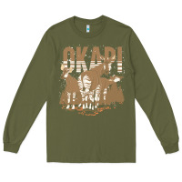 Army Green okapi t  shirt wildlife okapi lover africa safari zoo animal okapi t Long Sleeve Tee - StudioElite