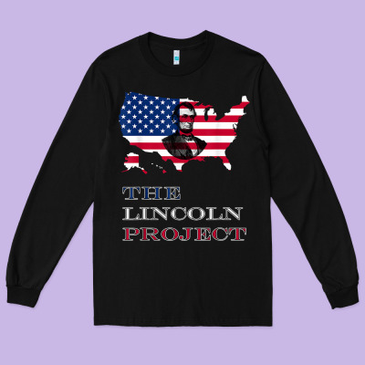 The Lincoln Project Save Usa Abraham Lincoln American Flag T Shirt Long Sleeve Tee Designed By Studioelite