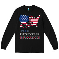 Black the lincoln project save usa abraham lincoln american flag t shirt Long Sleeve Tee - StudioElite