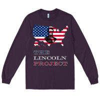 Plum the lincoln project save usa abraham lincoln american flag t shirt Long Sleeve Tee - StudioElite