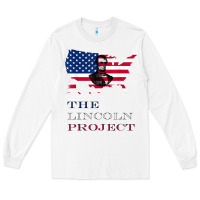 White the lincoln project save usa abraham lincoln american flag t shirt Long Sleeve Tee - StudioElite