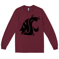 Burgundy washington state cougars football Long Sleeve Tee - StudioElite