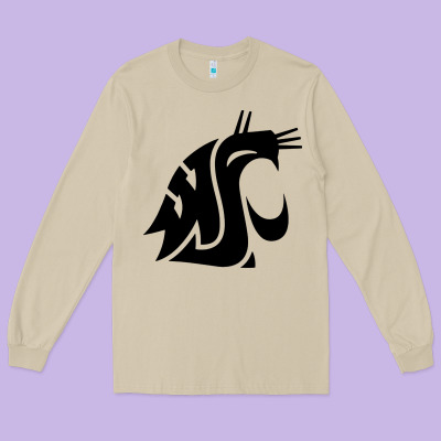 Washington State Cougars Football Long Sleeve Tee Designed By Studioelite
