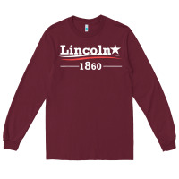 Burgundy president abraham lincoln campaign honest abe gift t shirt Long Sleeve Tee - StudioElite