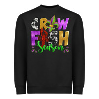 Black crawfish season mardi gras carnival fleur de lis Heavyweight Sweatshirt - Jasminsmagicworld
