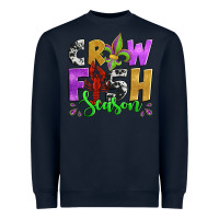 Navy crawfish season mardi gras carnival fleur de lis Heavyweight Sweatshirt - Jasminsmagicworld