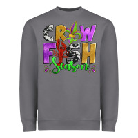 Storm crawfish season mardi gras carnival fleur de lis Heavyweight Sweatshirt - Jasminsmagicworld