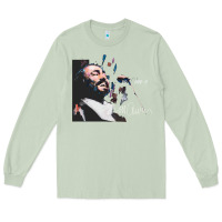 Matcha Original Portrait of Luciano Pavarotti Long Sleeve Tee - StudioElite
