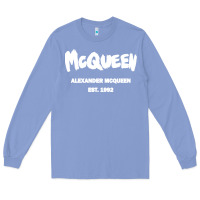 Colony Blue Alexander Mcqueen Classic Long Sleeve Tee - StudioElite