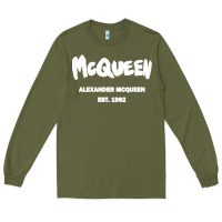 Army Green Alexander Mcqueen Classic Long Sleeve Tee - StudioElite