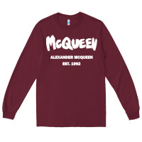 Burgundy Alexander Mcqueen Classic Long Sleeve Tee - StudioElite