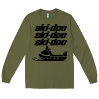 Army Green vintage ski doo Long Sleeve Tee - StudioElite