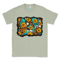 Matcha cowhide leopard turquoise sunflowers pattern olivia Classic Tee - OliviaCreatesArt