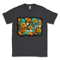 Smoke cowhide leopard turquoise sunflowers pattern olivia Classic Tee - OliviaCreatesArt