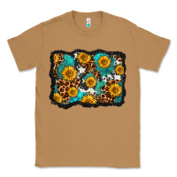 Toasted Coconut cowhide leopard turquoise sunflowers pattern olivia Classic Tee - OliviaCreatesArt