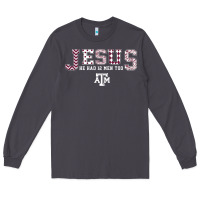 Smoke Texas A&m Aggies Jesus - Had 12 Men - Patterned Long Sleeve Tee - PixelFlow