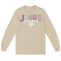 Mushroom Texas A&m Aggies Jesus - Had 12 Men - Patterned Long Sleeve Tee - PixelFlow