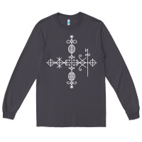 Smoke haitian veve  voodoo symbol t shirt Long Sleeve Tee - PixelFlow