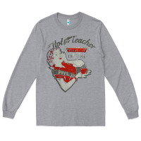 Heather Grey hot teacher halen Essential Long Sleeve Tee - PixelFlow