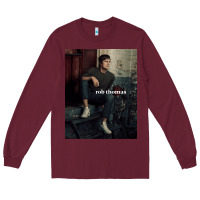 Burgundy Rob Thomas Long Sleeve Tee - PixelFlow