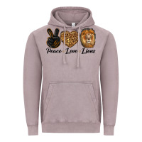 Vintage Zinc Peace Love Lion Head Vintage Hoodie - LillyAllenDesigns